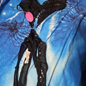 Elegant Black Lace Chemise